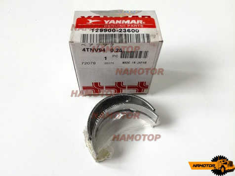 Вкладыши шатунные R4126 R412 129900-23600 4TNV94 4TNV98 4TNE98 4D98 4TNE94 4D94 4TNE92 4D92 (0.25) (23мм)
